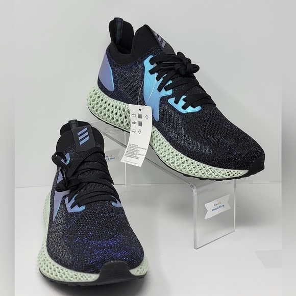 Adidas Alphaedge 4D Shoes Goodbye Gravity Black FV6106 Men's Size 10.5 New - Picture 6 of 10